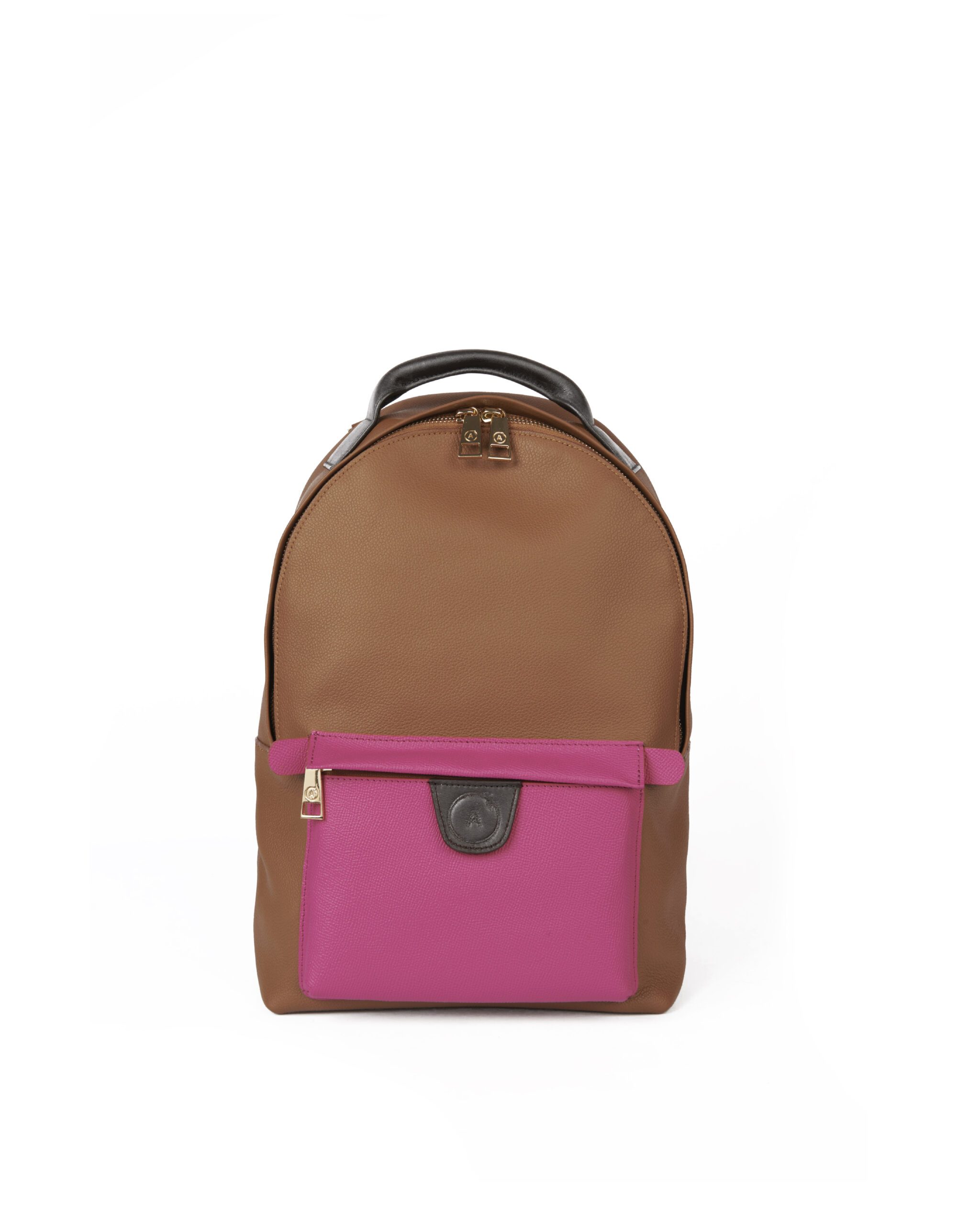 Grace Backpack-Pink Pocket - ALLBYB Handmade Designer Bags